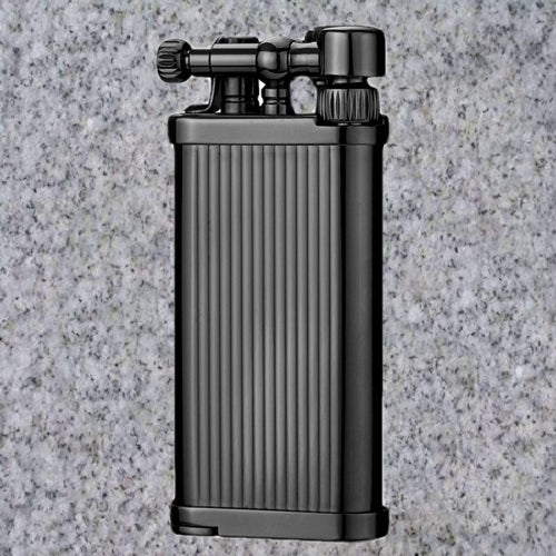 IM Corona: Pipe Lighters: IM CORONA OLD BOY GUNMETAL PINSTRIPE