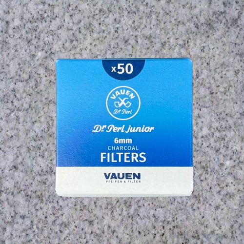 Vauen: DR. PERL JUNIOR 6MM SLIM PIPE FILTERS - 3 SIZES