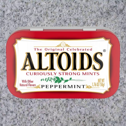 Altoids: PEPPERMINT MINTS 1.76oz. Tin