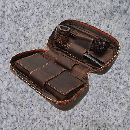 4th Generation:  2 PIPE COMBO POUCH - HUNTER BROWN
