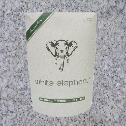 White Elephant 9mm Filters- Meerschaum - Box of 250
