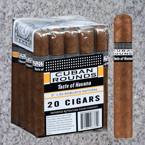 CUBAN ROUNDS ROBUSTO NATURAL (5&quot; x 50)