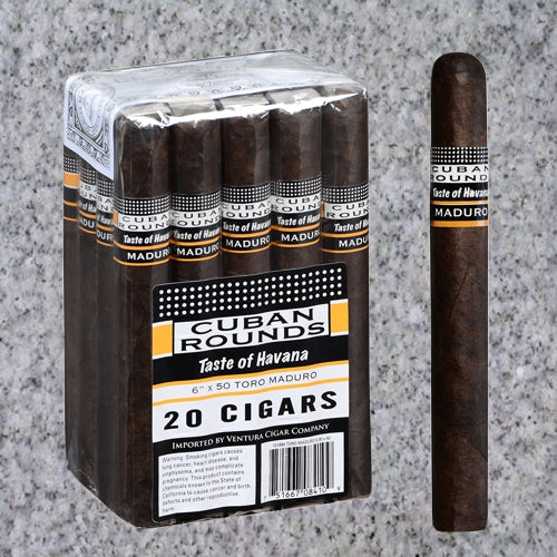 CUBAN ROUNDS TORO MADURO (6&quot; x 50)