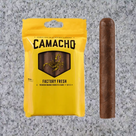 Camacho: YELLOW (CRIOLLO) ROBUSTO FRESH PACK - 4Noggins.com