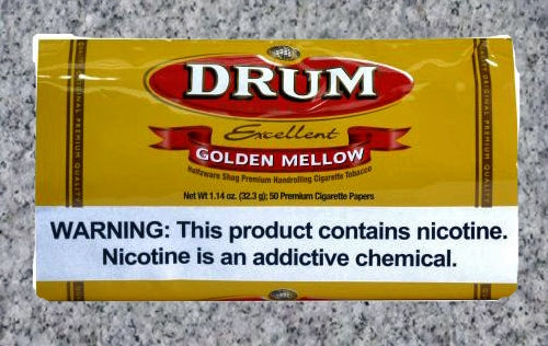 Drum: GOLDEN MELLOW POUCH 1.14oz (32.3g) - 4Noggins.com
