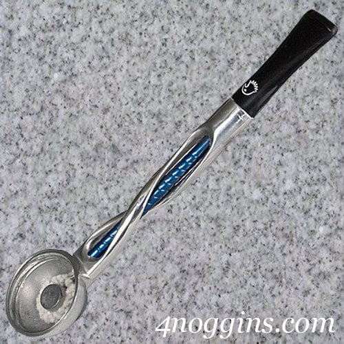 Falcon Pipes: Stems:  SHILLELAGH BLUE CHROME STRAIGHT - 4Noggins.com