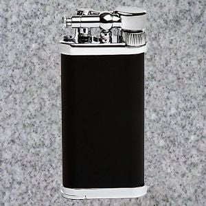 IM Corona: Pipe Lighters:  IM CORONA OLD BOY BLACK AND CHROME - 4Noggins.com