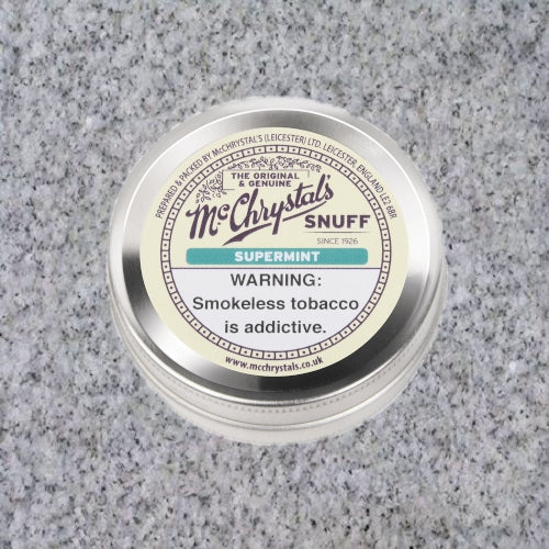McChrystal&#39;s: SUPERMINT SNUFF 8g (.28oz) Tin