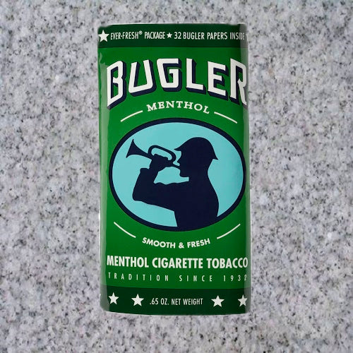 Bugler: GREEN MENTHOL POUCH .65oz - 4Noggins.com
